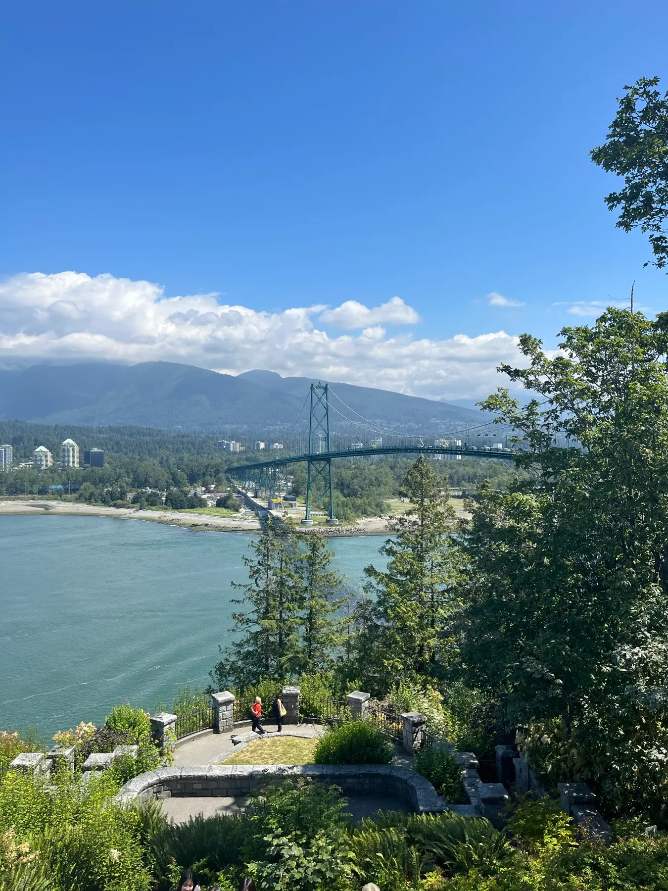 Lions Gate Bridge viewed from Prospect Point in Stanley Park