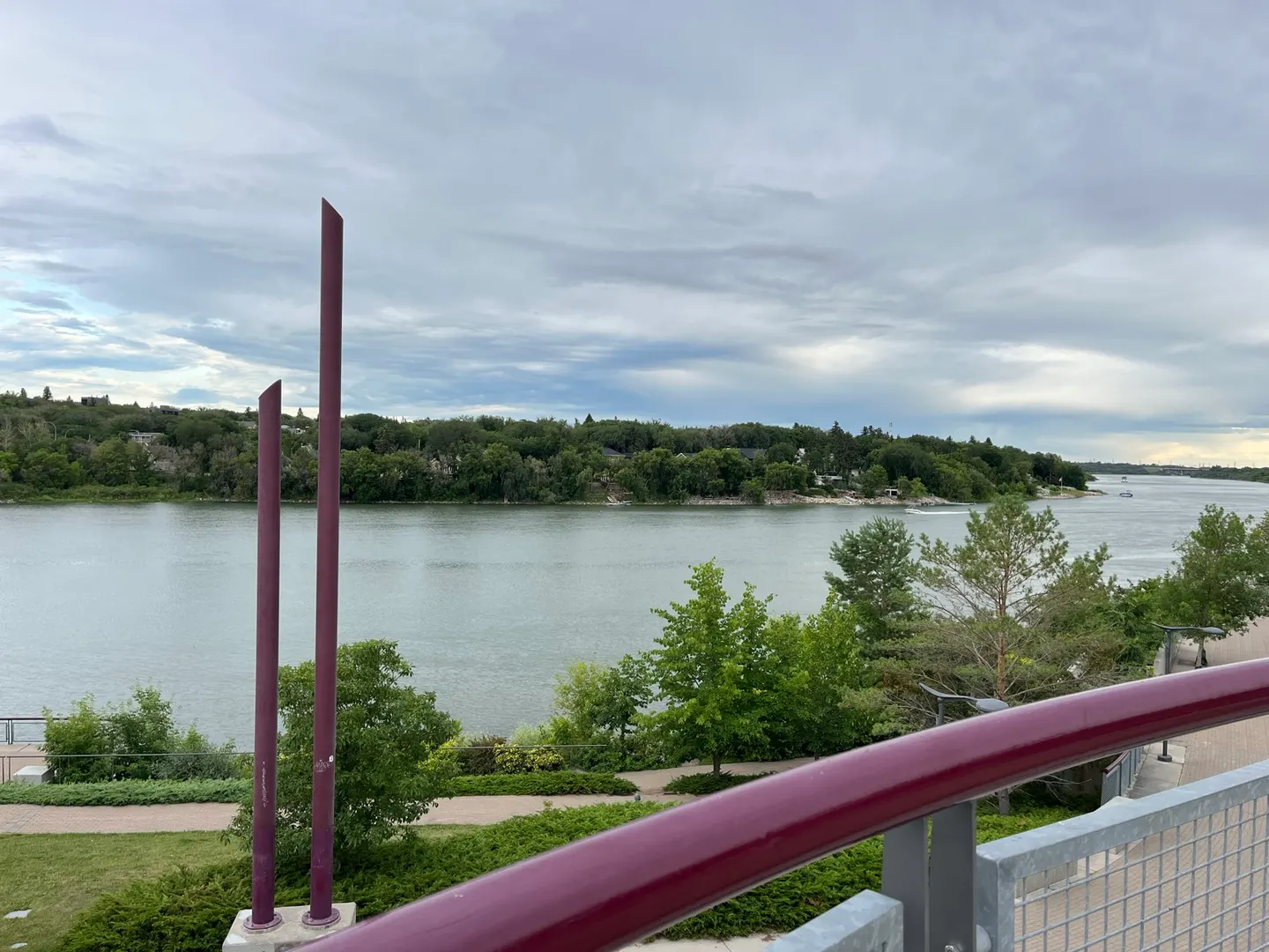 The South Saskatchewan River from downtown Saskatoon